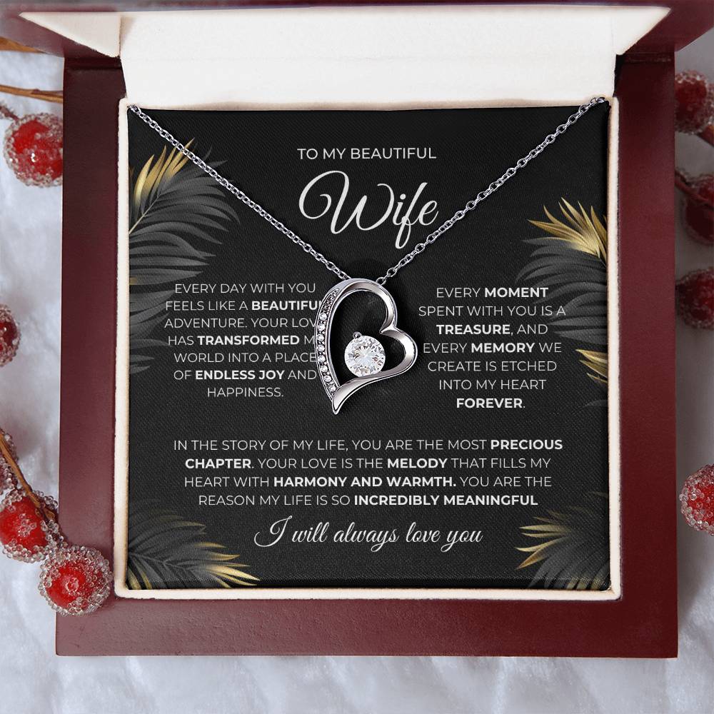 forever Love Necklace | To My Beautiful Wife
