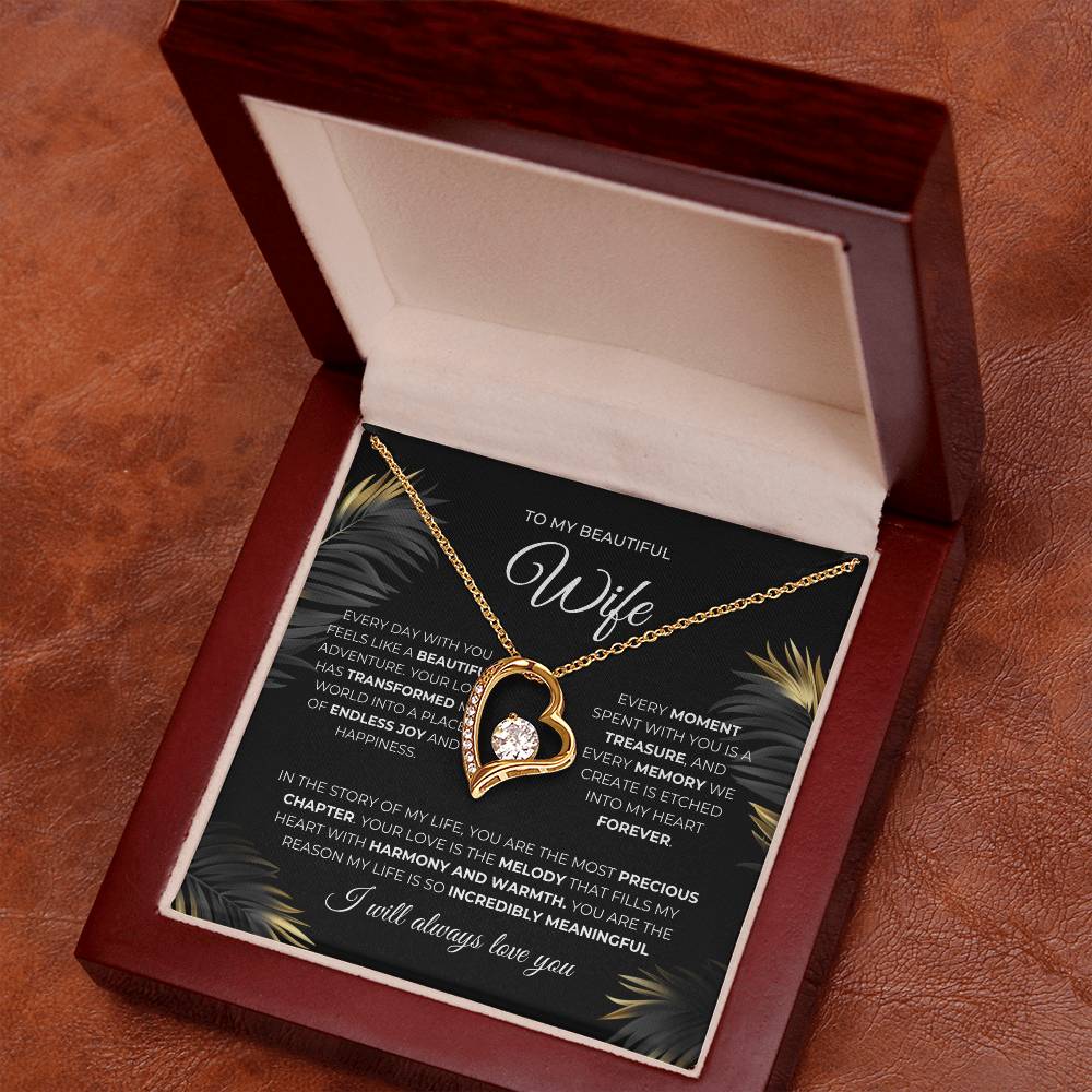 forever Love Necklace | To My Beautiful Wife