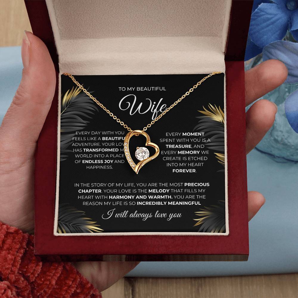 forever Love Necklace | To My Beautiful Wife