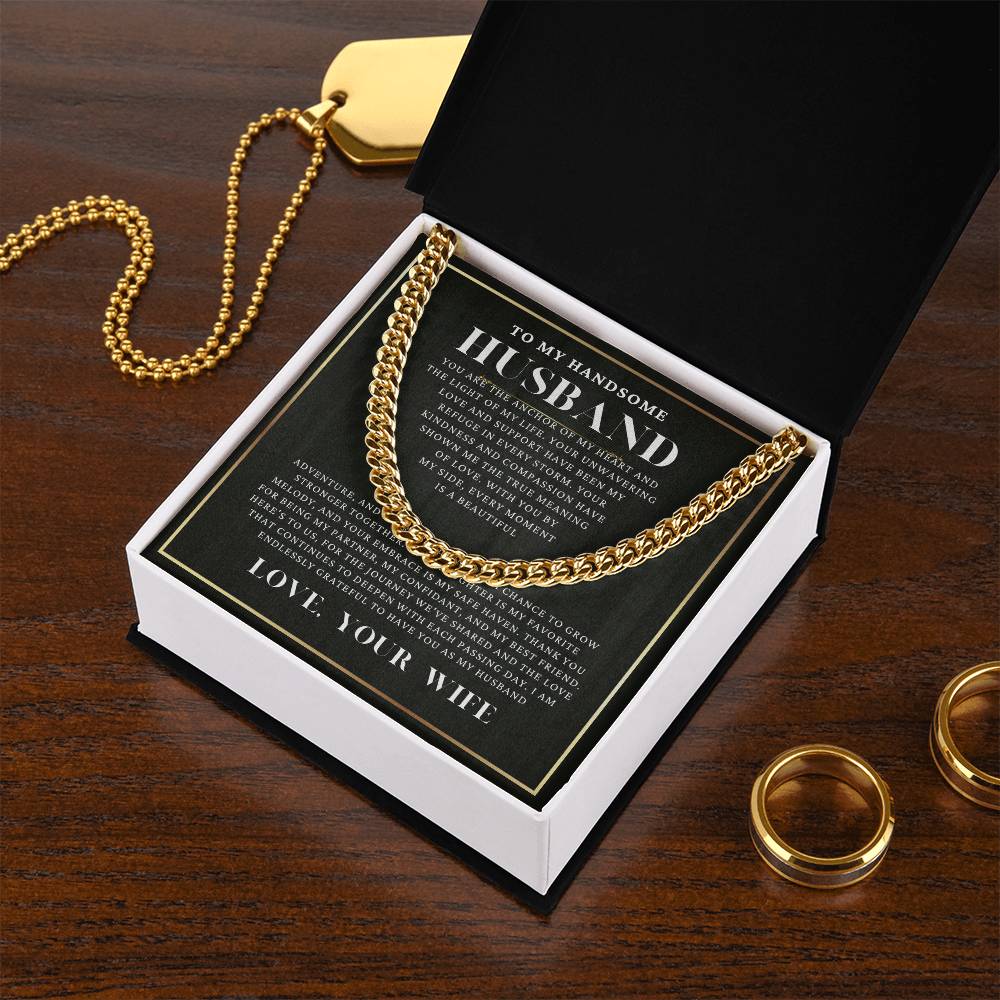 Cuban Link Chain | To My Handsome Husband
