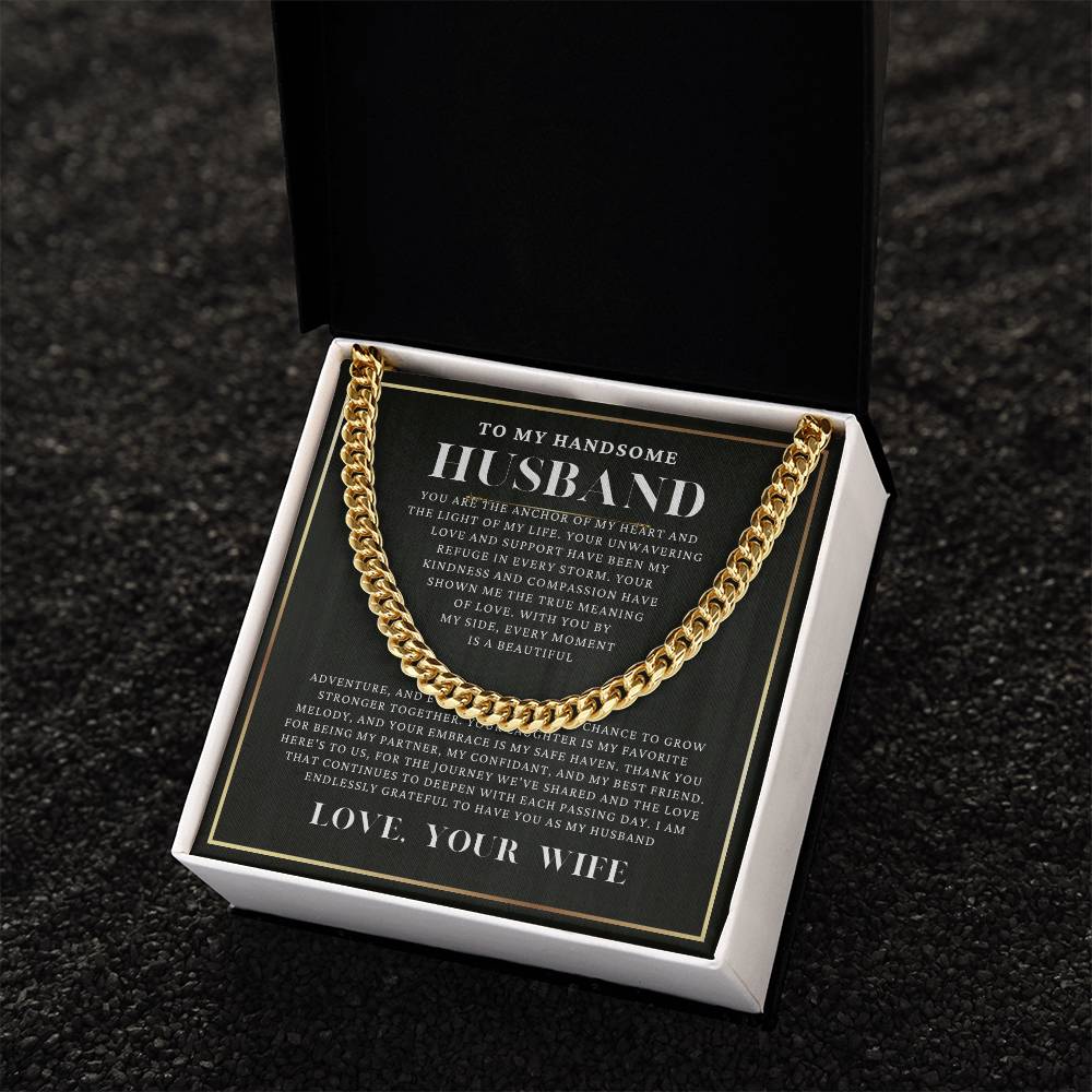 Cuban Link Chain | To My Handsome Husband