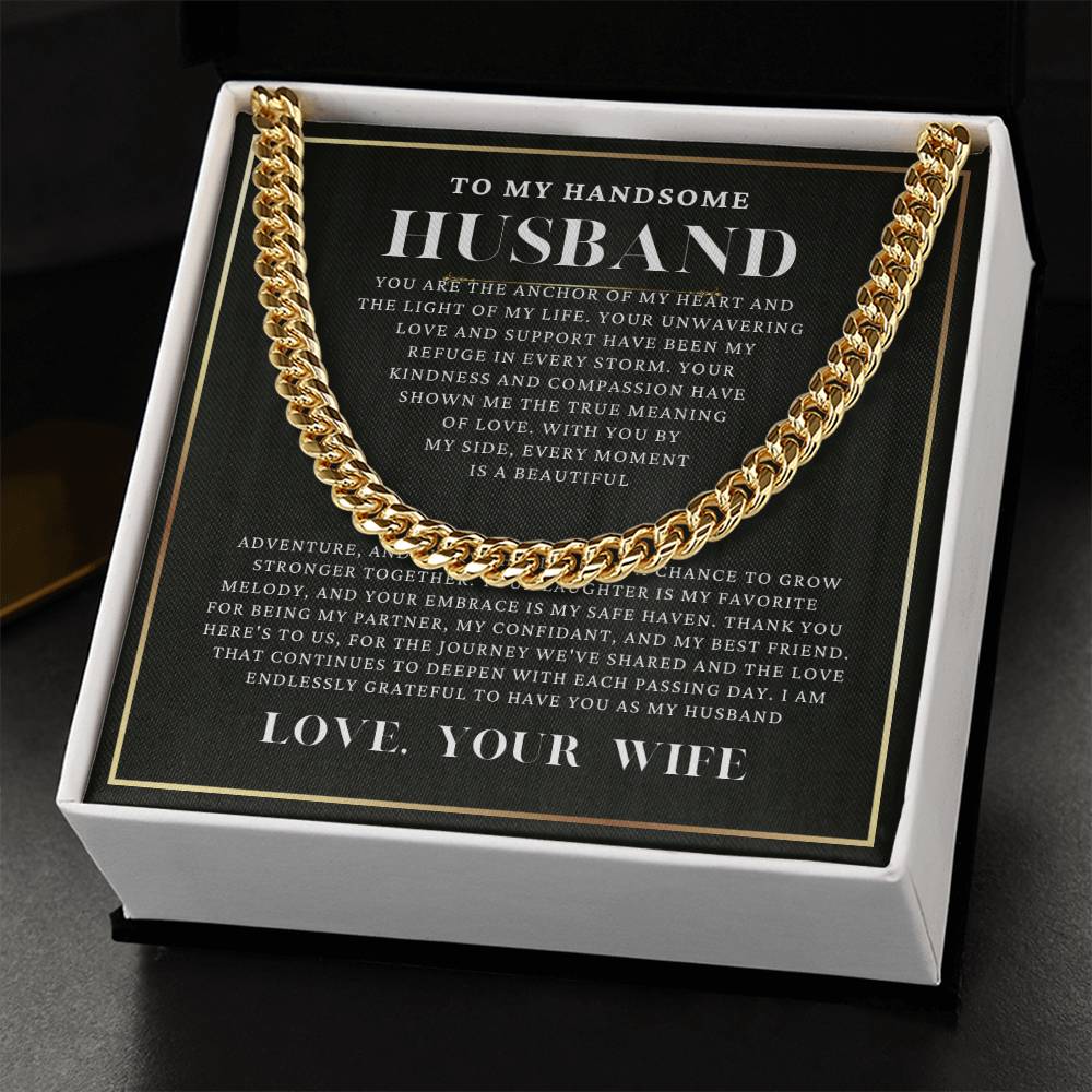 Cuban Link Chain | To My Handsome Husband