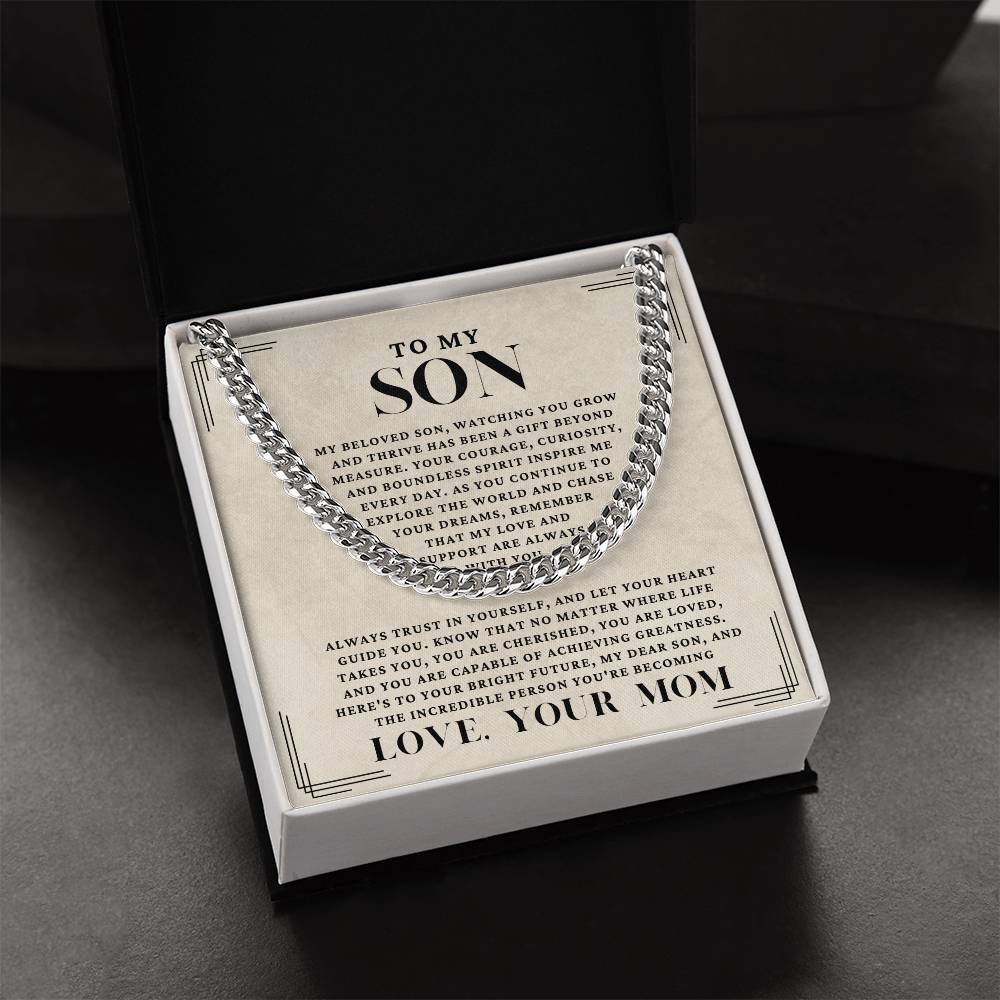 Cuban Link Chain | To My Son