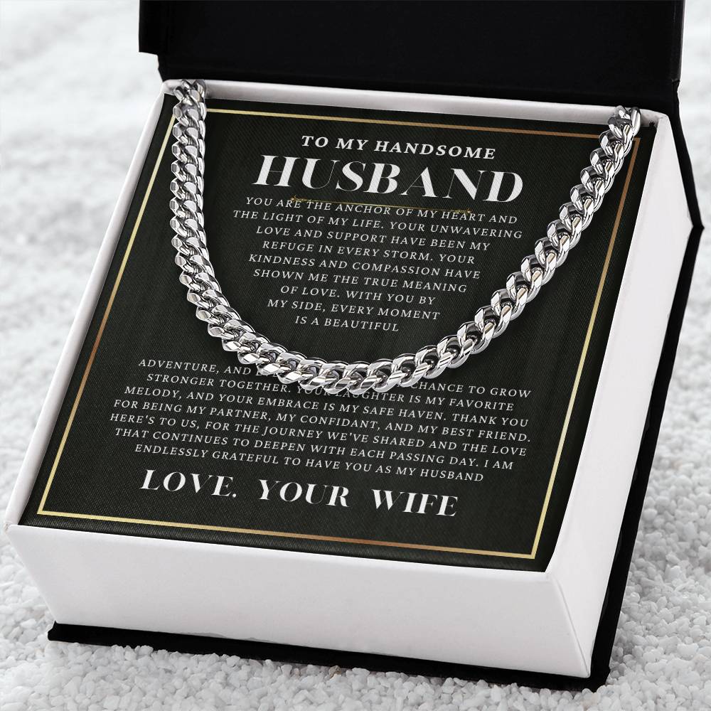 Cuban Link Chain | To My Handsome Husband
