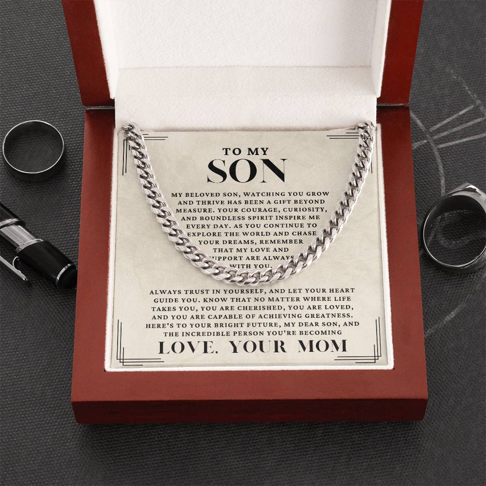Cuban Link Chain | To My Son