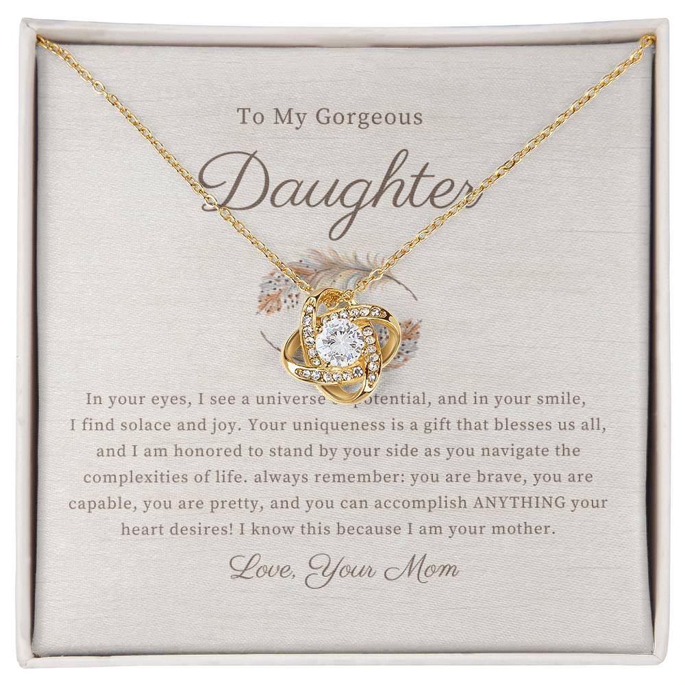 Love Knot Necklace | To my Daughter