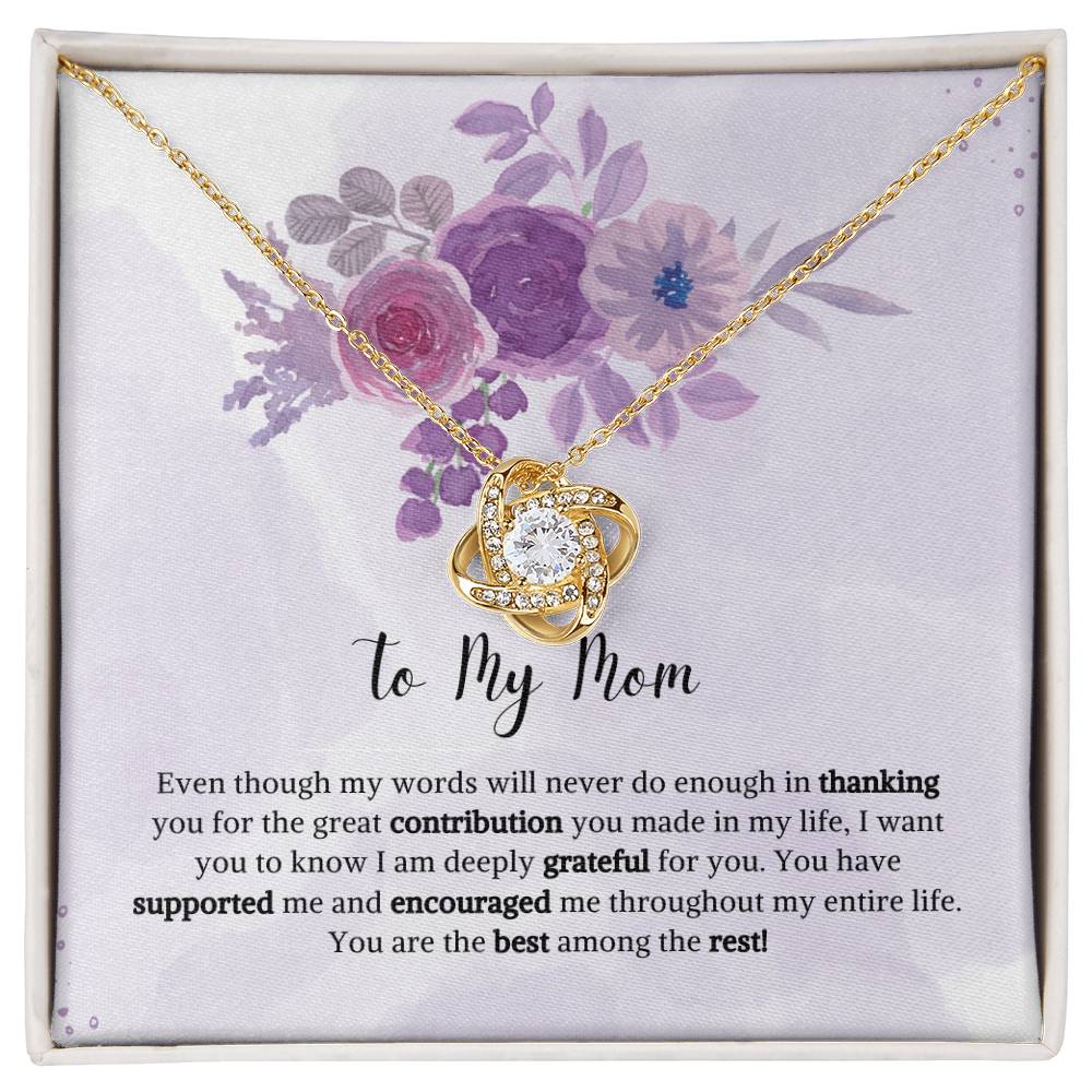 Love Knot Necklace | To My Mom