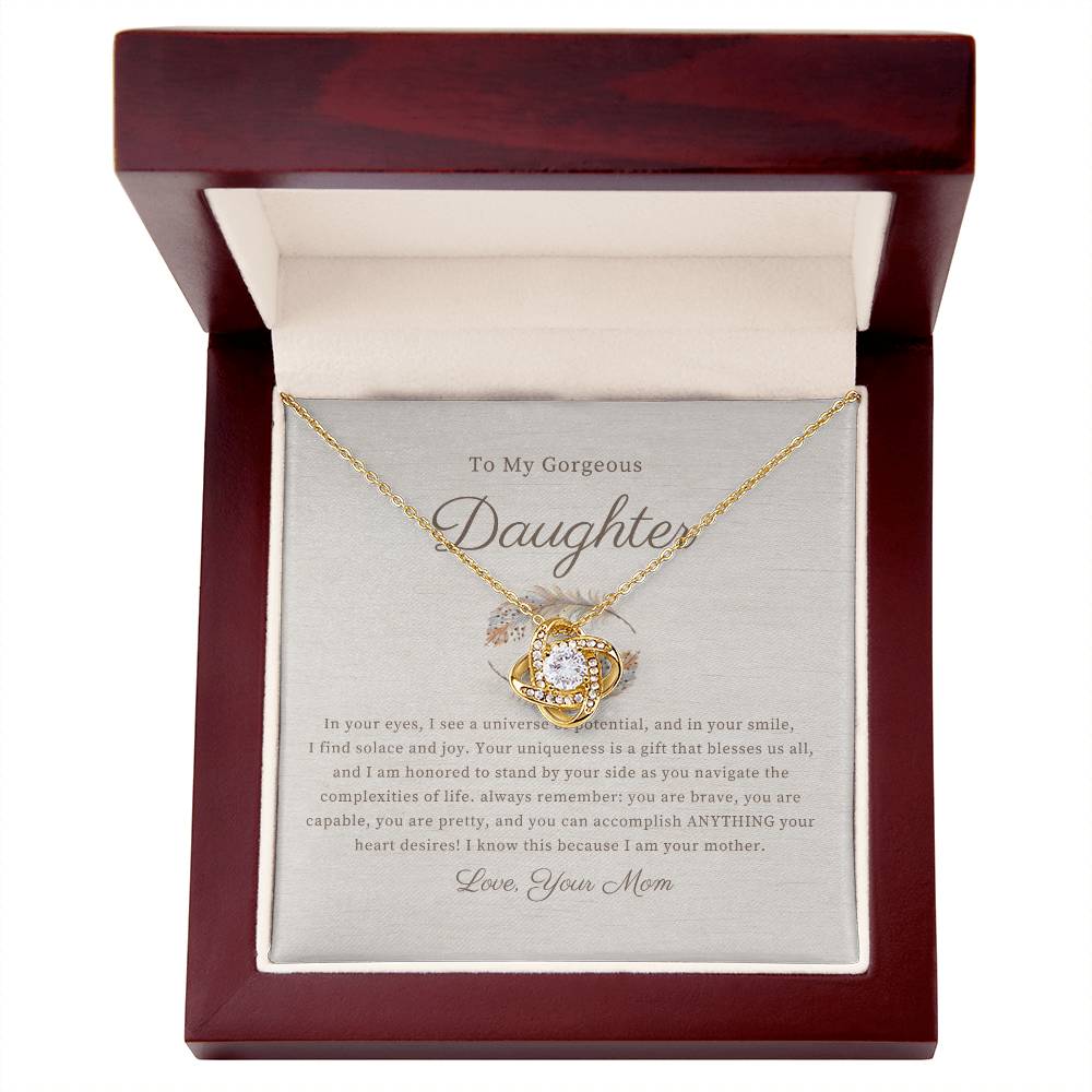 Love Knot Necklace | To my Daughter