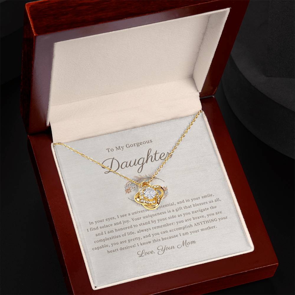 Love Knot Necklace | To my Daughter