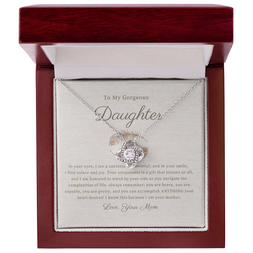 Love Knot Necklace | To my Daughter