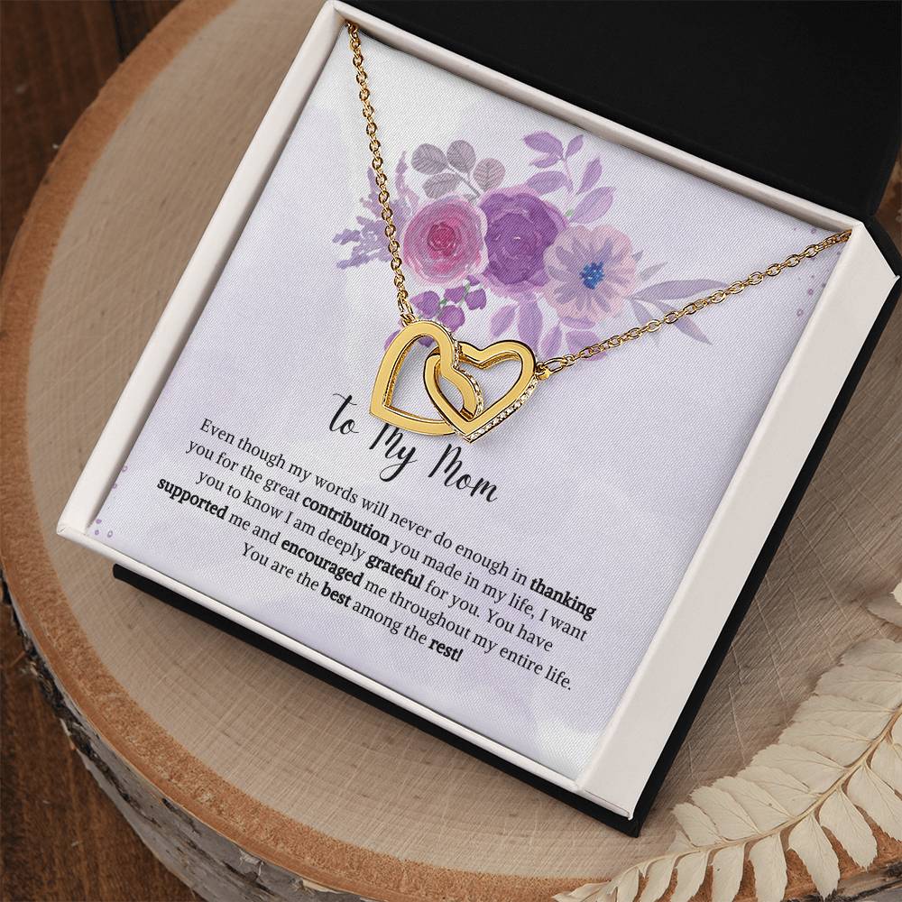 Interlocking Hearts | To My Mom