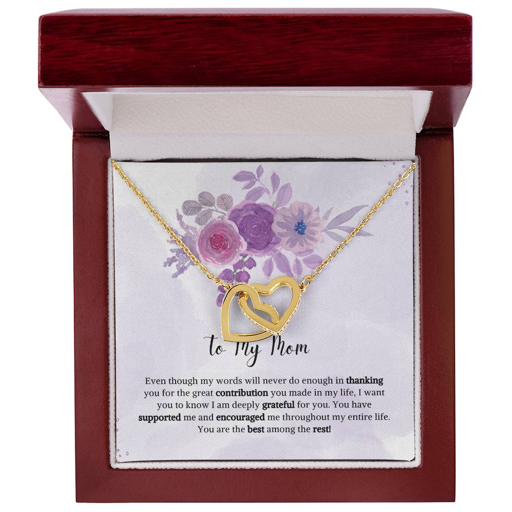 Interlocking Hearts | To My Mom