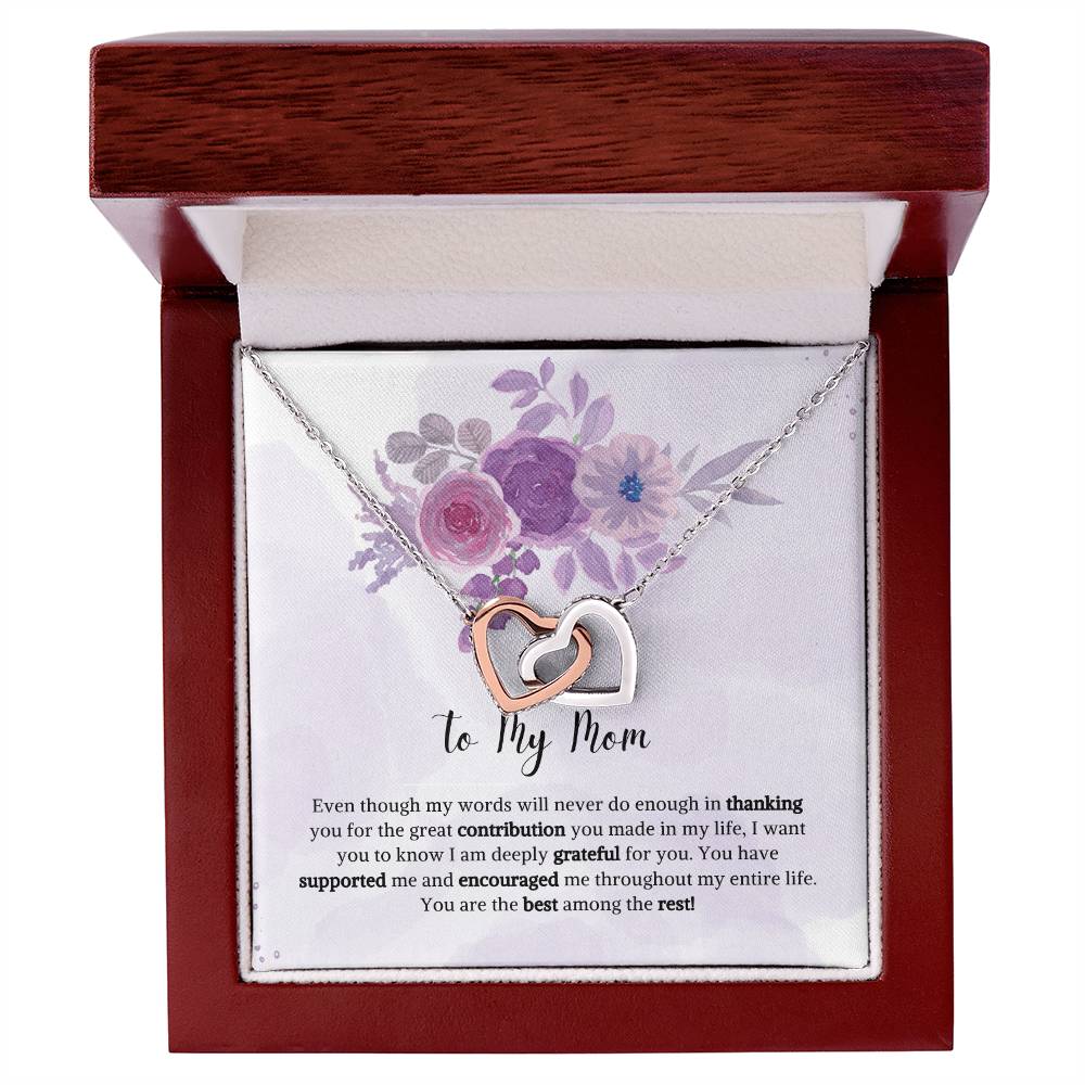 Interlocking Hearts | To My Mom