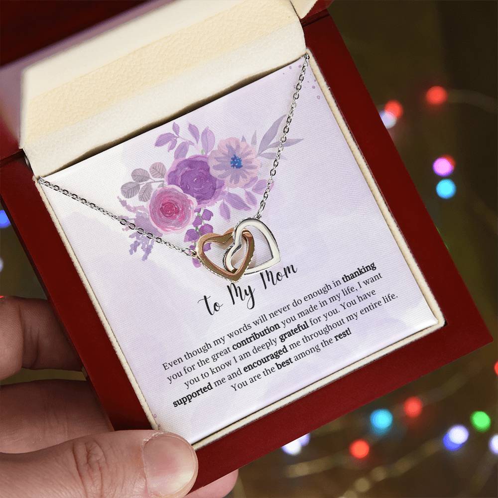 Interlocking Hearts | To My Mom