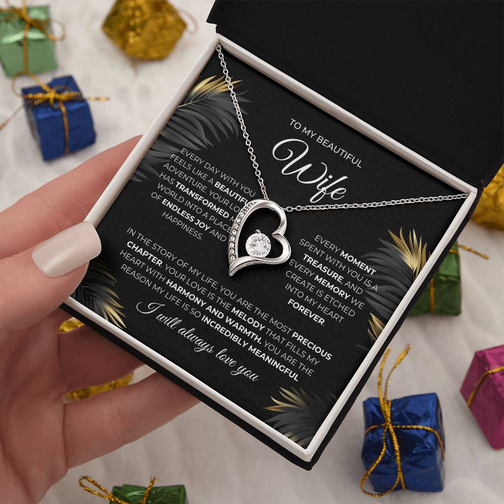 forever Love Necklace | To My Beautiful Wife