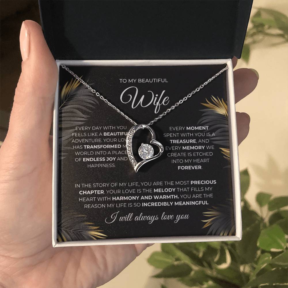 forever Love Necklace | To My Beautiful Wife
