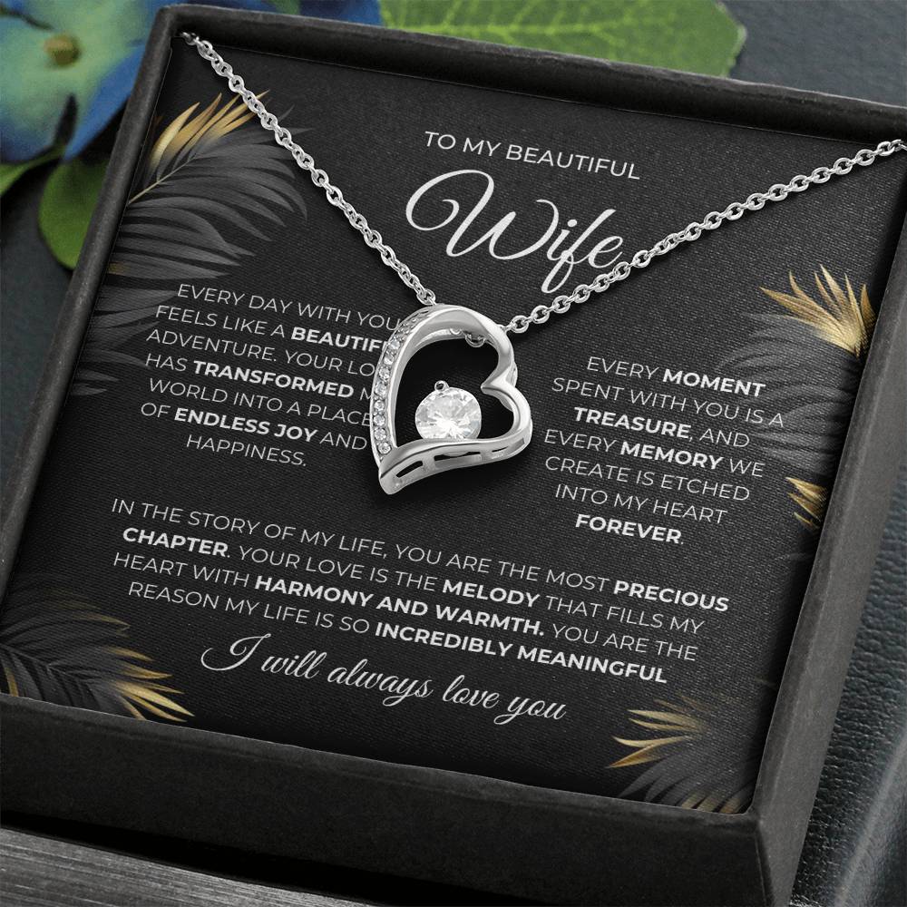 forever Love Necklace | To My Beautiful Wife
