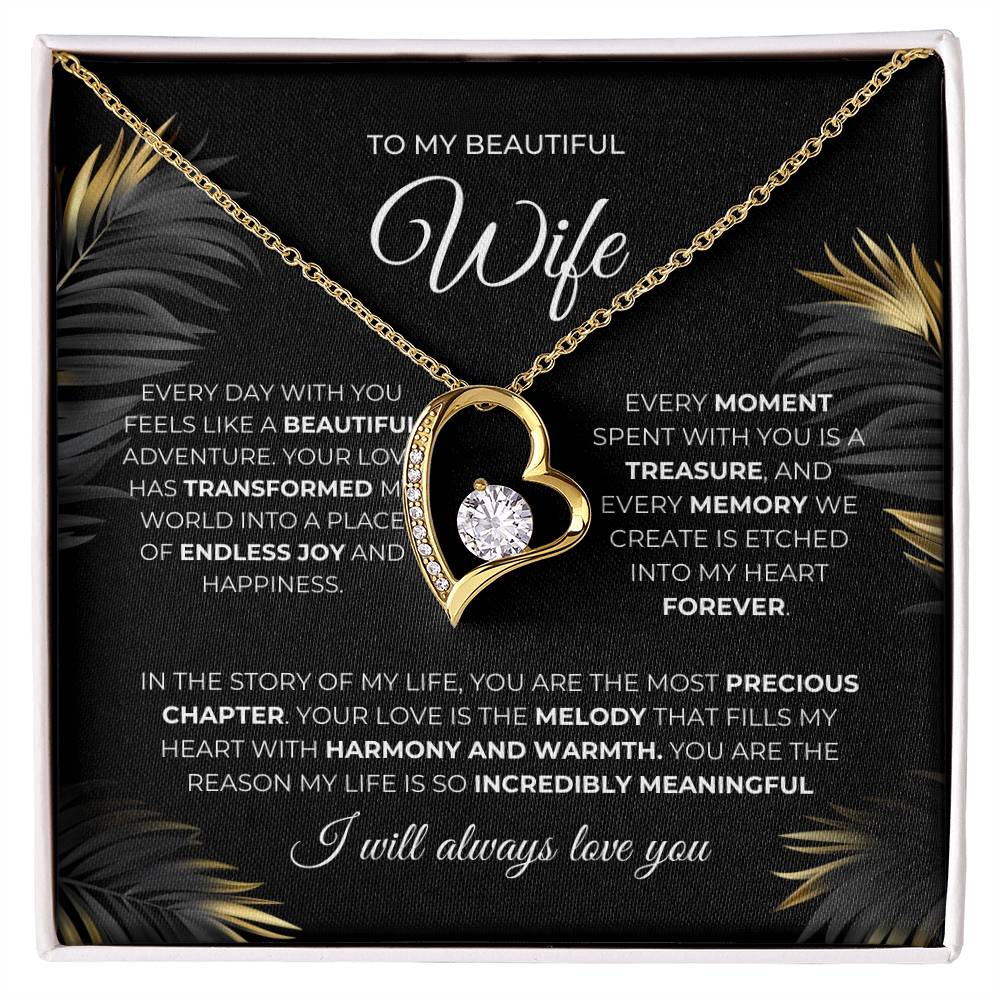 forever Love Necklace | To My Beautiful Wife