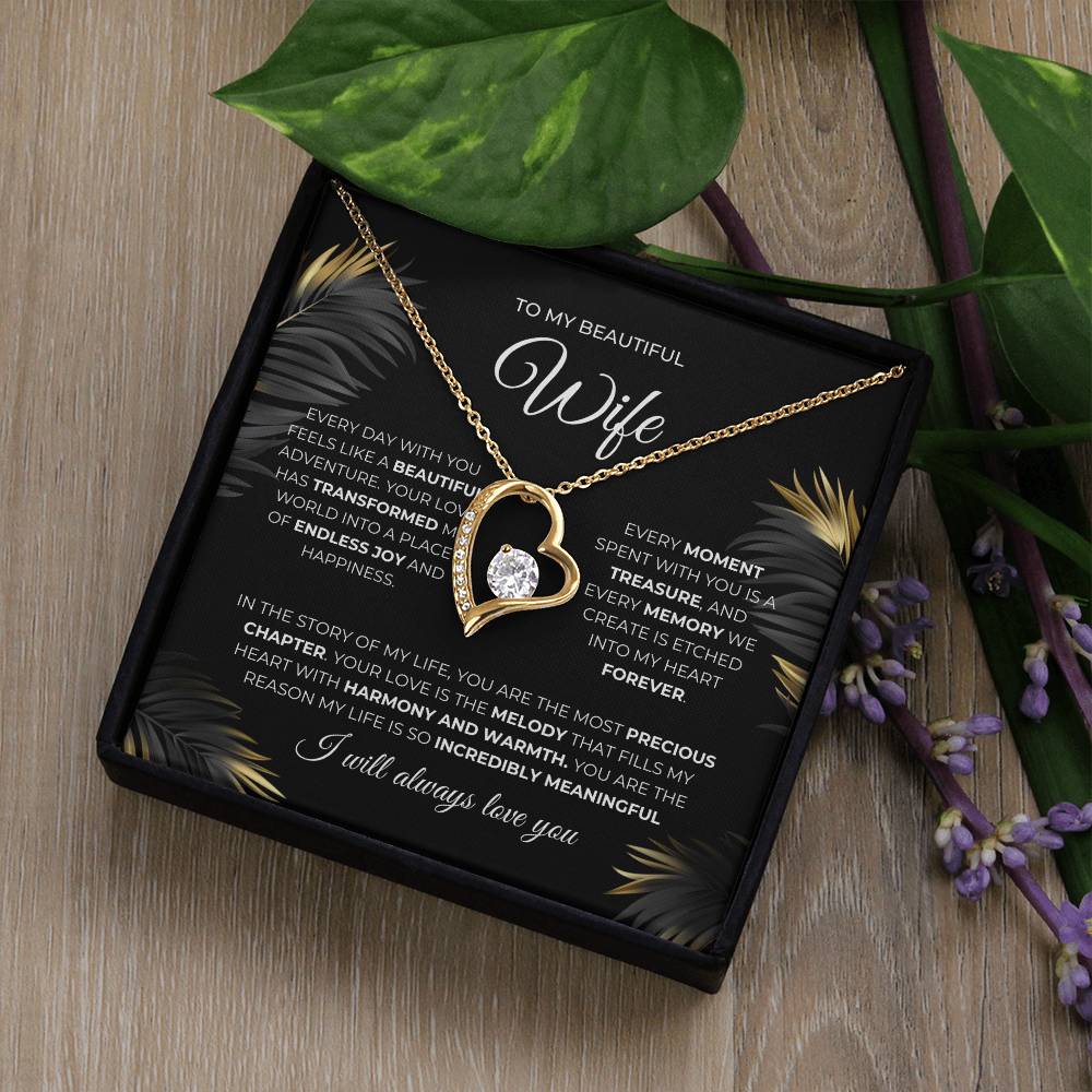 forever Love Necklace | To My Beautiful Wife
