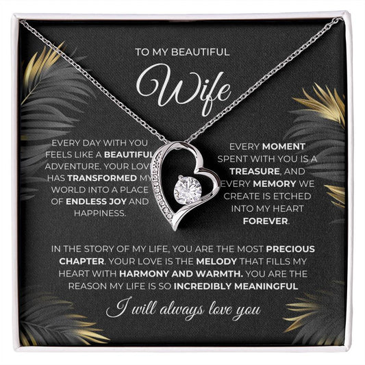 forever Love Necklace | To My Beautiful Wife